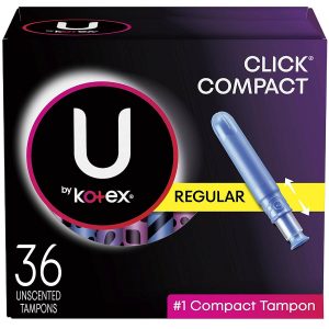 U by Kotex Click for tampons