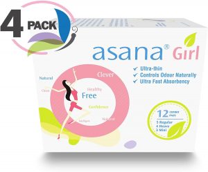 Asana Unscented Pads Variety Pack for Teens